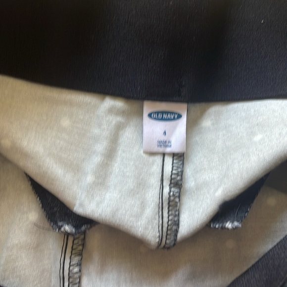 Old Navy Black and White Polka Dot Pants - Picture 2 of 5